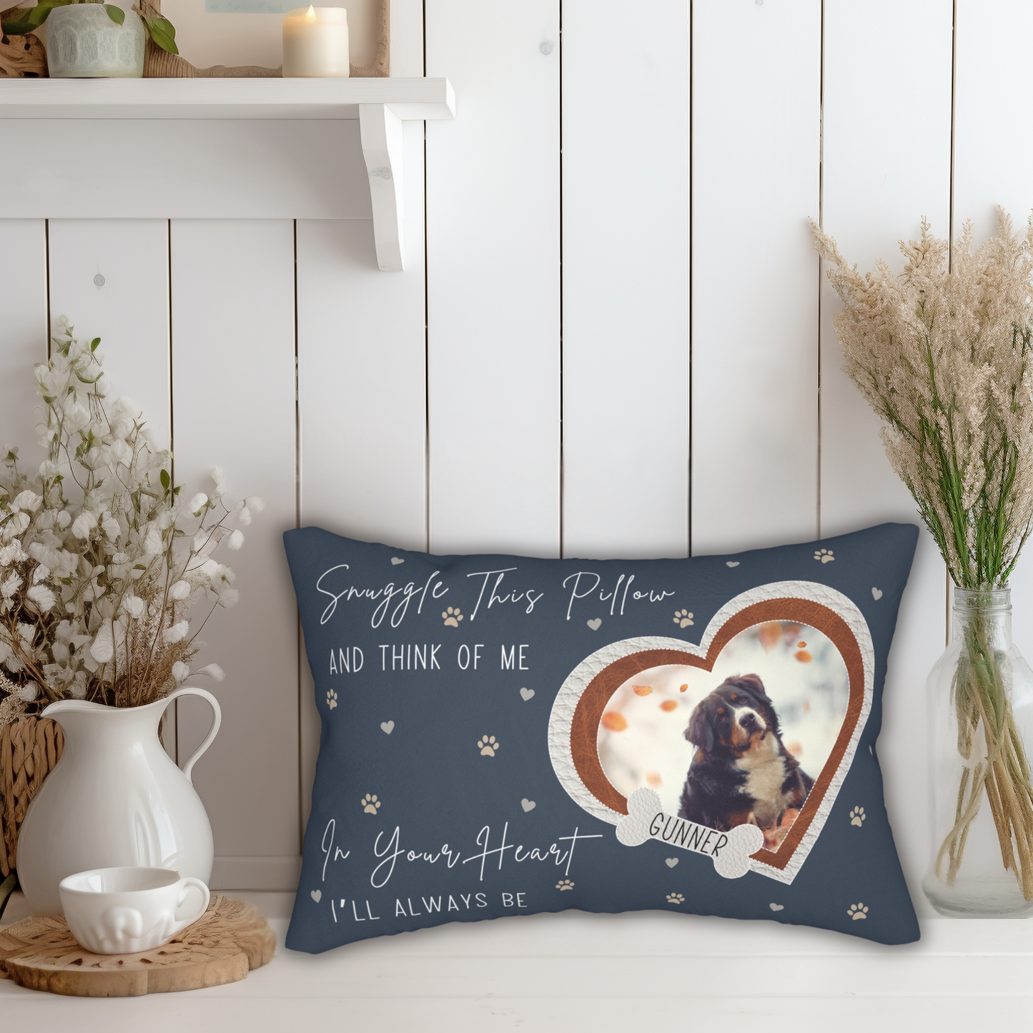 Snuggle This Pillow Dog Memorial Pillow