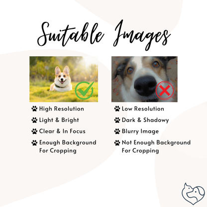 Custom Pet Photo Woven Picture Blanket Photo + Name