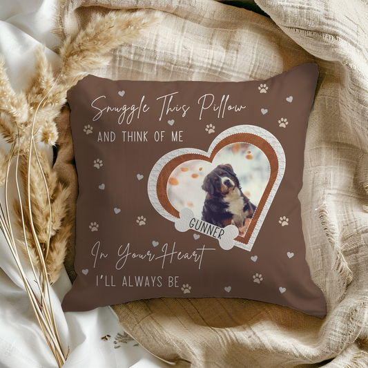 Snuggle This Pillow Dog Memorial Pillow