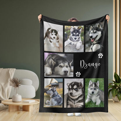 Custom Photo Collage Blanket