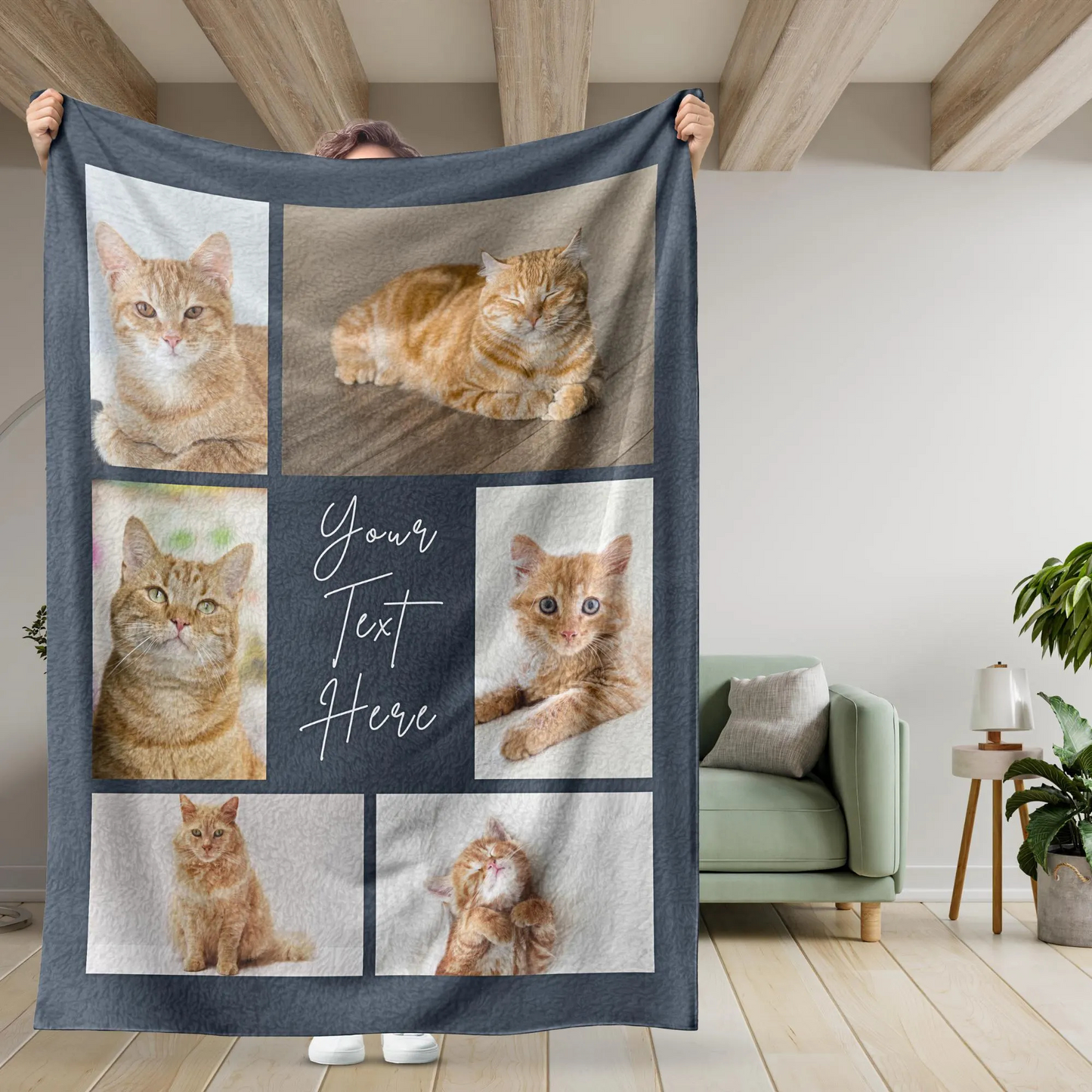 Custom Photo Collage Blanket