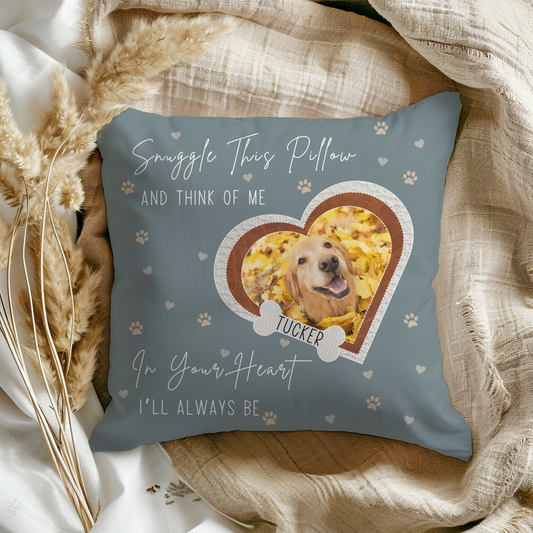 Snuggle This Pillow Dog Memorial Pillow