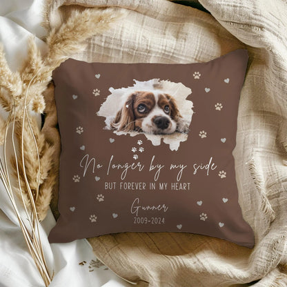 No Longer By My Side Pet Memorial Pillow
