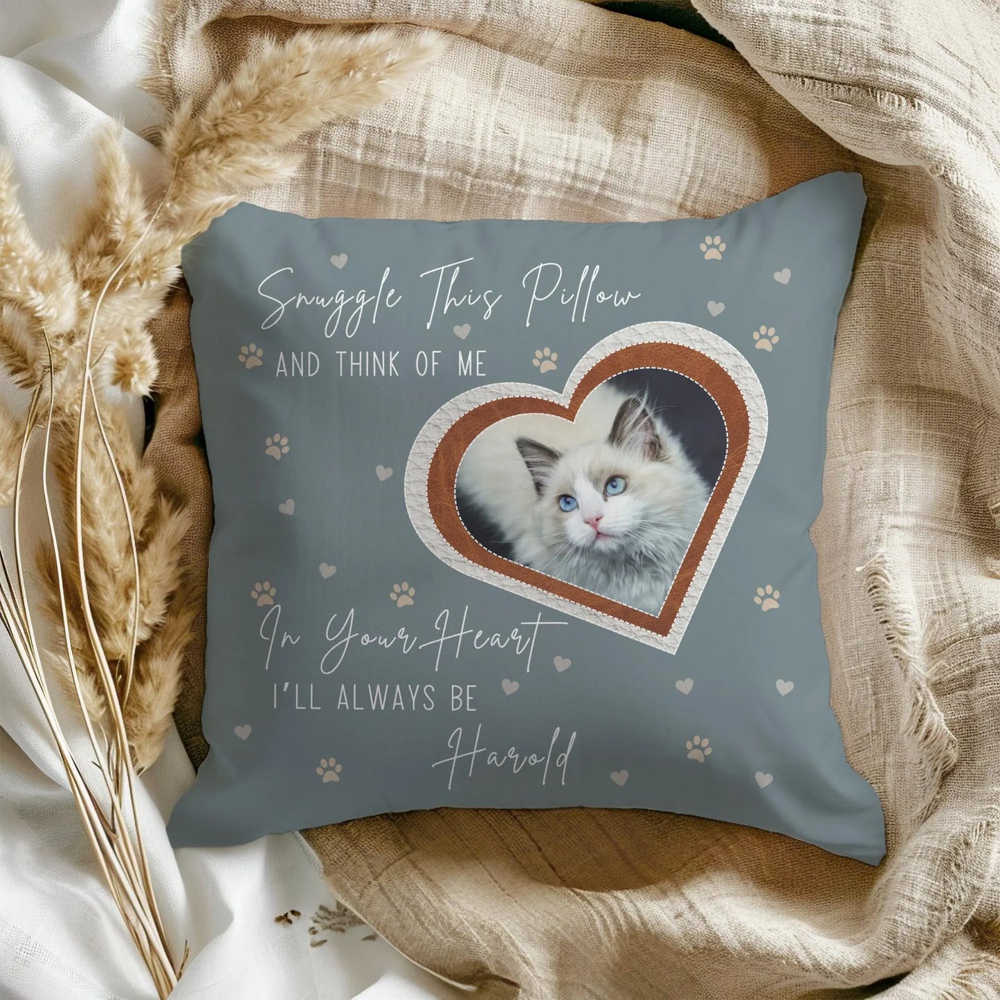 Snuggle This Pillow Cat Memorial Pillow