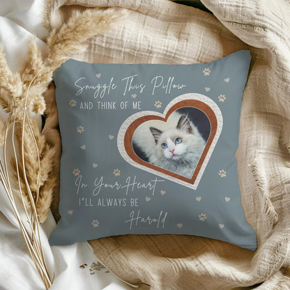 Snuggle This Pillow Cat Memorial Pillow