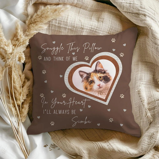 Snuggle This Pillow Cat Memorial Pillow