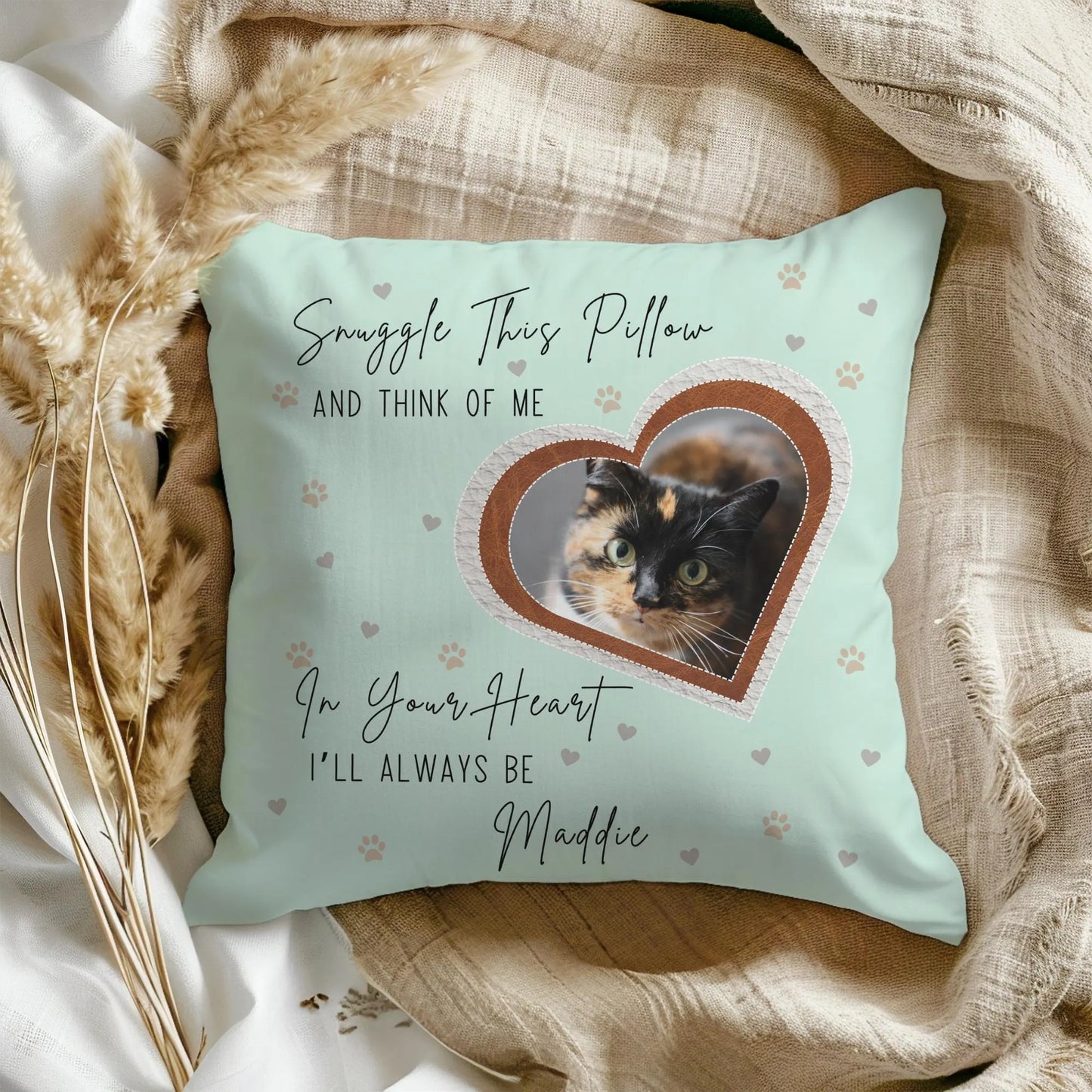 Snuggle This Pillow Cat Memorial Pillow