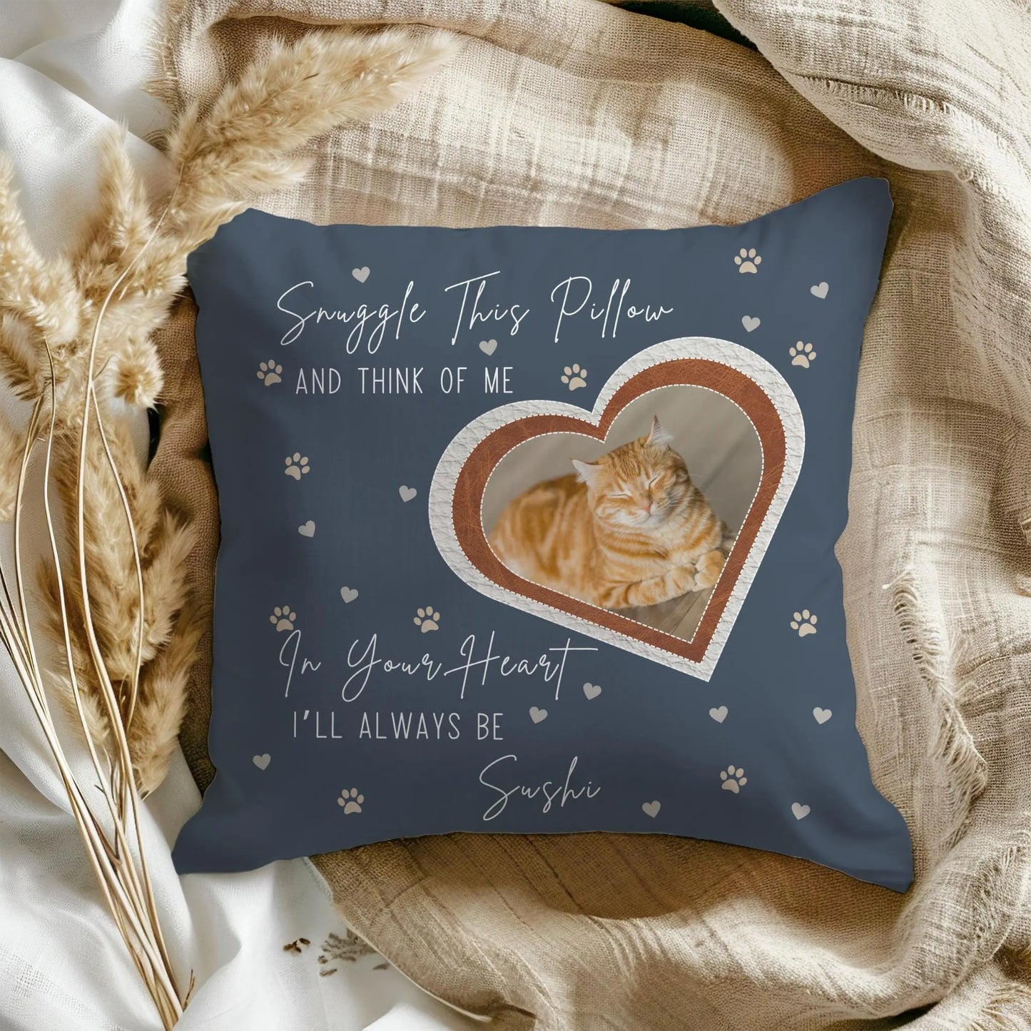 Snuggle This Pillow Cat Memorial Pillow